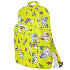 Pattern Unicorns Mermaids Horses Girlish Things Double Compartment Backpack by Wegoenart