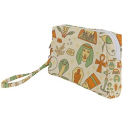 Egypt Seamless Pattern Wristlet Pouch Bag (small)