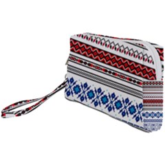 Illustration Ukrainian Folk Seamless Pattern Ornament Ethnic Ornament Border Element Wristlet Pouch Bag (small)