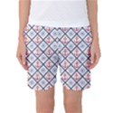 Seamless Pattern With Cross Lines Steering Wheel Anchor Women s Basketball Shorts View1