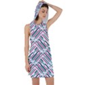 Abstract Colorful Pattern Background Racer Back Hoodie Dress View1