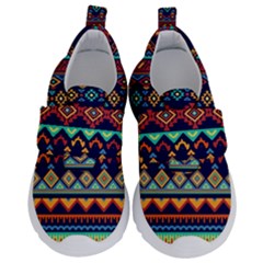 Pattern Tribal Style Kids  Velcro No Lace Shoes