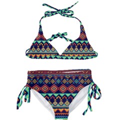 Pattern Tribal Style Kids  Classic Bikini Set by Wegoenart