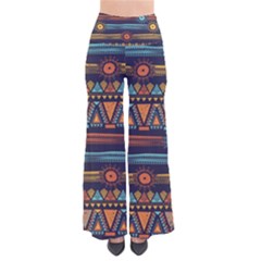 Bohemian Ethnic Seamless Pattern With Tribal Stripes So Vintage Palazzo Pants