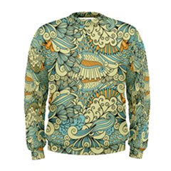 Light Colors Ethnic Decorative Pattern Batik Men s Sweatshirt