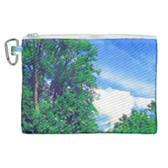 The Deep Blue Sky Canvas Cosmetic Bag (xl) by Fractalsandkaleidoscopes