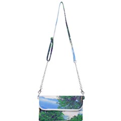 The Deep Blue Sky Mini Crossbody Handbag by Fractalsandkaleidoscopes
