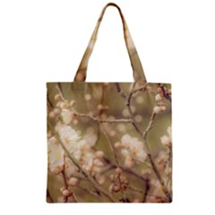 Sakura Flowers, Imperial Palace Park, Tokyo, Japan Zipper Grocery Tote Bag