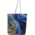 Peinture Acrylique Bleu Full Print Rope Handle Tote (Large) View1