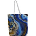 Peinture Acrylique Bleu Full Print Rope Handle Tote (Large) View2