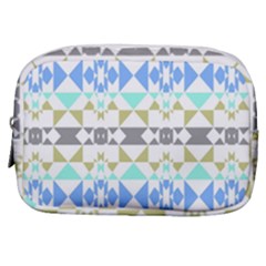Multicolored Geometric Pattern Make Up Pouch (small) by dflcprintsclothing