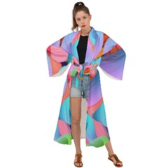 3d Color Swings Maxi Kimono by Sparkle