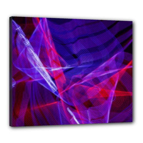 Fractal Flash Canvas 24  X 20  (stretched) by Sparkle