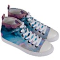 Colorful Beach Women s Mid-Top Canvas Sneakers View3