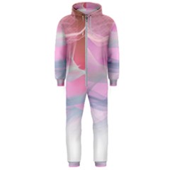 Pink Fractal Hooded Jumpsuit (men)  by Sparkle