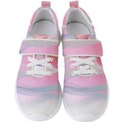 Pink Fractal Men s Velcro Strap Shoes by Sparkle