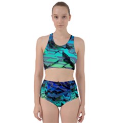 Digital Abstract Racer Back Bikini Set by Sparkle