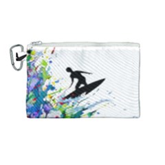 Nature Surfing Canvas Cosmetic Bag (medium)