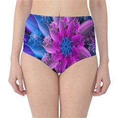 Fractal Flower Classic High-waist Bikini Bottoms by Sparkle