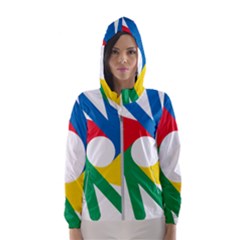 Logo Of Deaflympics Women s Hooded Windbreaker by abbeyz71