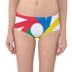 Logo Of Deaflympics Mid-waist Bikini Bottoms by abbeyz71