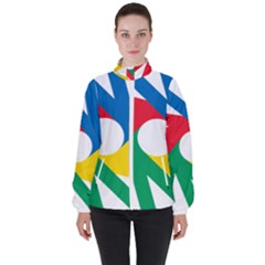 Logo Of Deaflympics Women s High Neck Windbreaker by abbeyz71