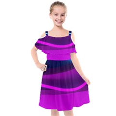 Neon Wonder  Kids  Cut Out Shoulders Chiffon Dress by essentialimage