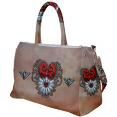 Wonderful Elegant Heart Duffel Travel Bag by FantasyWorld7