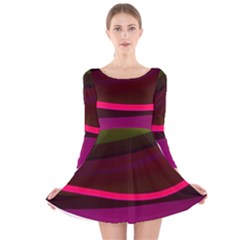 Neon Wonder Long Sleeve Velvet Skater Dress by essentialimage