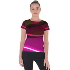 Neon Wonder Short Sleeve Sports Top  by essentialimage