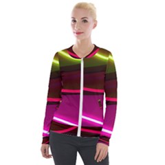 Neon Wonder Velour Zip Up Jacket by essentialimage