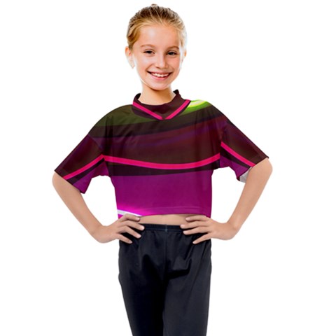 Neon Wonder Kids Mock Neck Tee by essentialimage