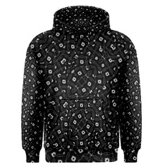 Black And White Intricate Geometric Print Men s Core Hoodie by dflcprintsclothing