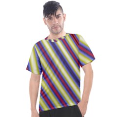 Colorful Strips Men s Sport Top by Sparkle