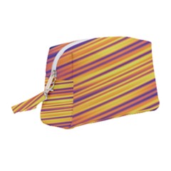 Rainbow Waves Wristlet Pouch Bag (medium) by Sparkle
