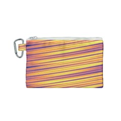 Strips Hole Canvas Cosmetic Bag (small) by Sparkle