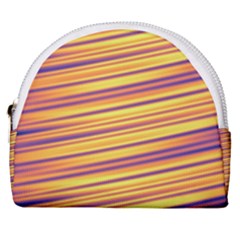 Strips Hole Horseshoe Style Canvas Pouch by Sparkle