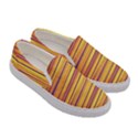 Orange Strips Women s Canvas Slip Ons View3