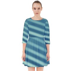 Blue Strips Smock Dress by Sparkle