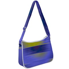 Blue Strips Zip Up Shoulder Bag by Sparkle
