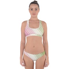 Pink Green Cross Back Hipster Bikini Set by Sparkle