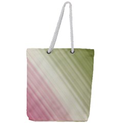 Pink Green Full Print Rope Handle Tote (large) by Sparkle