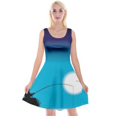 Fishing Reversible Velvet Sleeveless Dress by Sparkle