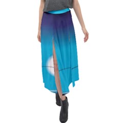 Fishing Velour Split Maxi Skirt by Sparkle