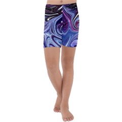 Galaxy Kids  Lightweight Velour Capri Yoga Leggings