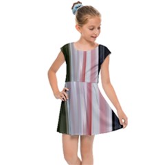 Satin Strips Kids  Cap Sleeve Dress by Sparkle