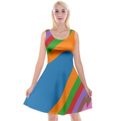 Rainbow Road Reversible Velvet Sleeveless Dress by Sparkle