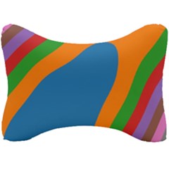 Rainbow Road Seat Head Rest Cushion