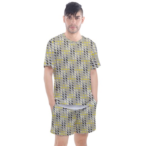 Color Tiles Men s Mesh Tee And Shorts Set by Sparkle