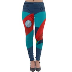 Rocket With Science Related Icons Image Lightweight Velour Leggings by Vaneshart